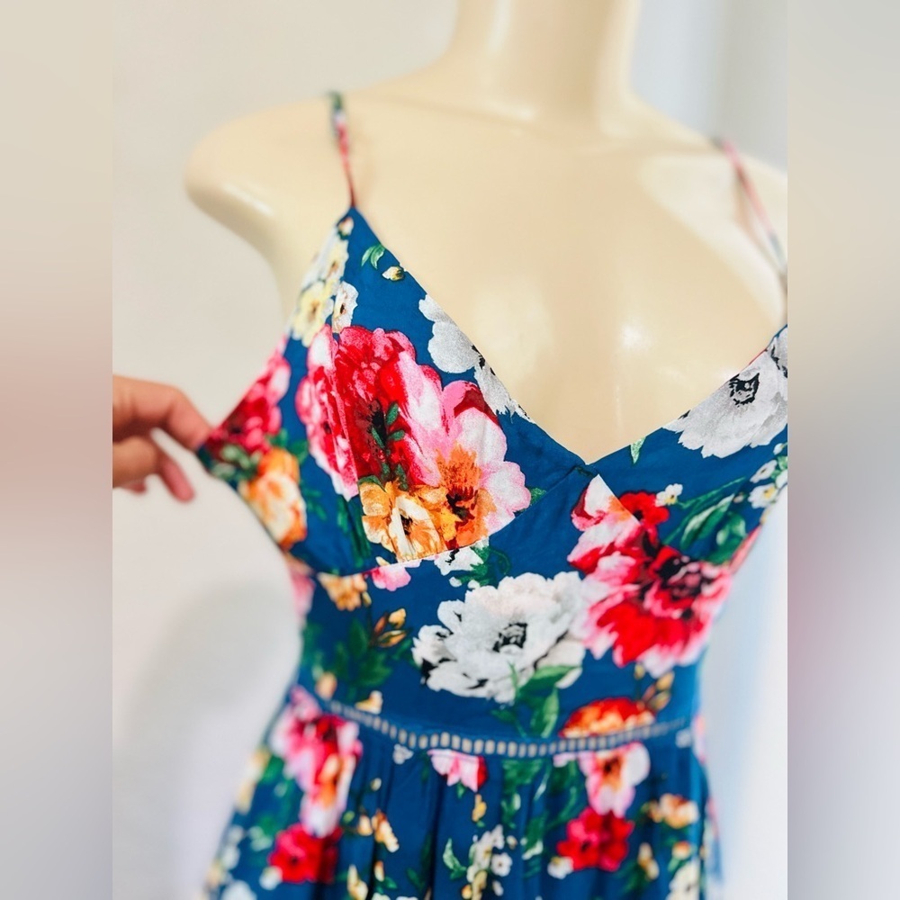 Altar'd State Henleigh Floral Maxi Dress Size N Boho Cottagecore Vacation Summer - Picture 8 of 16